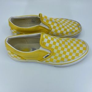 Vans Checkerboard Yellow Slip Ons Size 6 Kids
Ladies Size 7